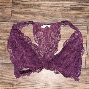 Honey Belle Lace Bralette in Deep Purple